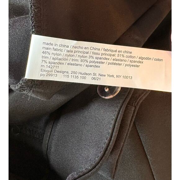 Eloquii Pants High Rise Black Stretch Trousers Plus Size 20S‎ Pockets Career NWT - Picture 6 of 12